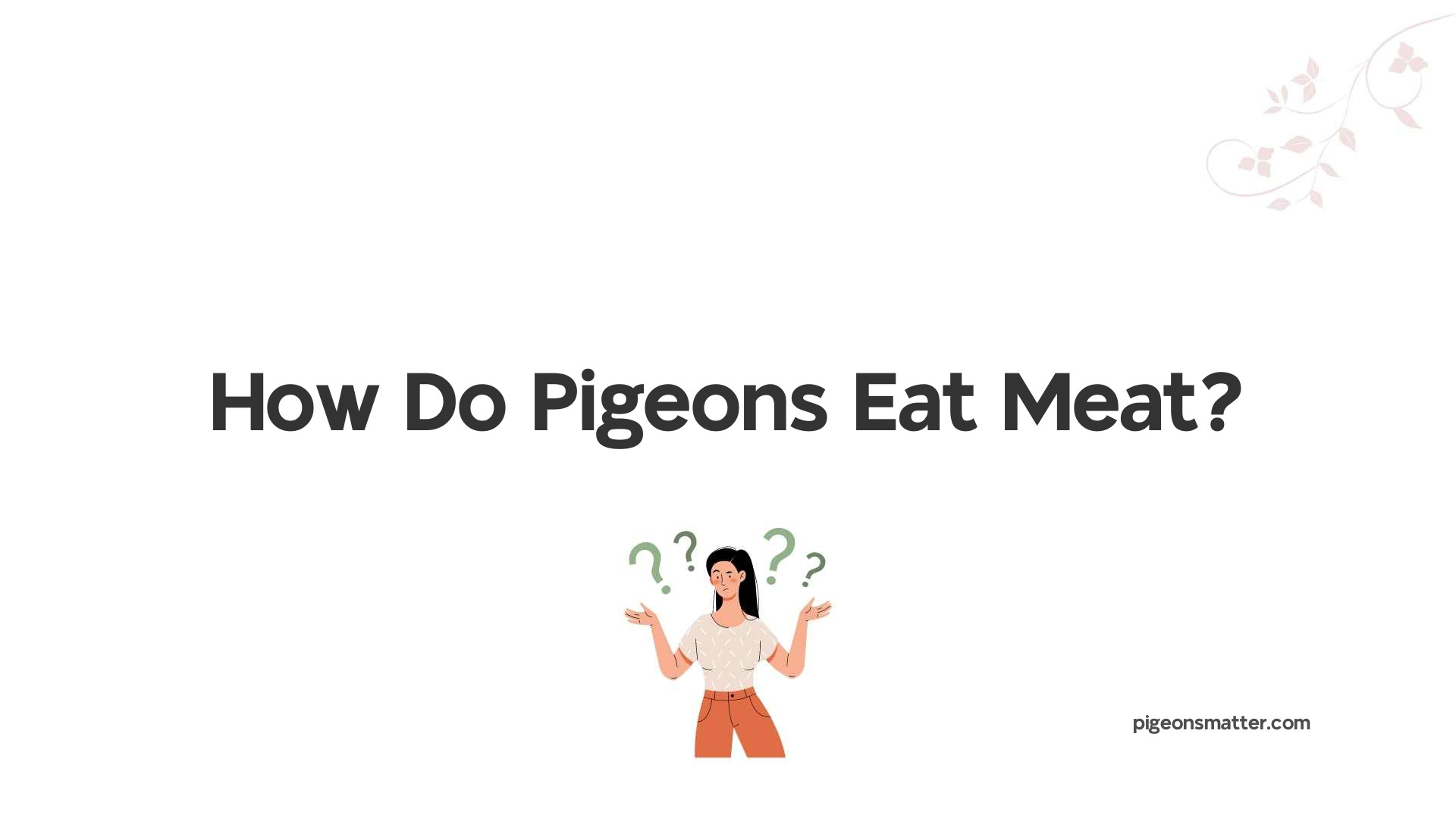 How Do Pigeons Eat Meat?